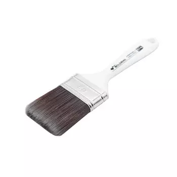 Кисть плоская искусственная щетина пластиковая ручка Boldrini 60х15 мм для всех типов ЛКМ на любой основе