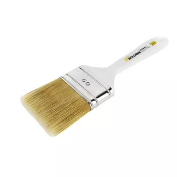 Кисть плоская натуральная щетина пластиковая ручка Boldrini 60х15 мм для всех типов ЛКМ на любой основе