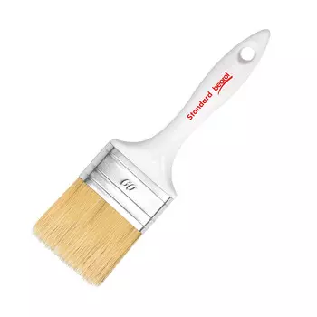 Кисть плоская смешанная щетина пластиковая ручка Beorol Universal 60х15 мм для эмалей и лаков на любой основе