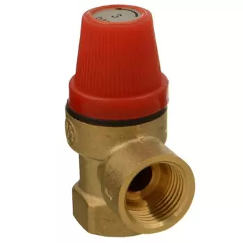 Клапан предохранительный Terma 1/2 ВР(г) х 1/2 ВР(г) 3 бар для систем отопления 120 °С KVs 0,5 (88084)