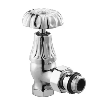 Клапан регулирующий угловой SR Rubinetterie Floral Old Style 1/2 ВР(г) х 1/2 НР(ш) для радиатора (0337-1500C000)