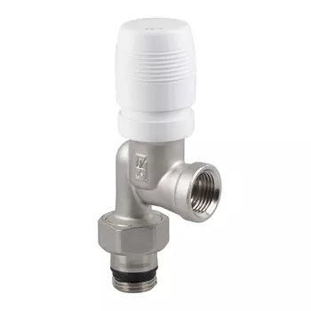 Клапан (вентиль) термостатический осевой SR Rubinetterie Italia (0217-1500N000) 1/2 ВР(г) х 1/2 НР(ш) для радиатора никелированный