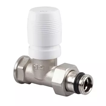 Клапан (вентиль) термостатический прямой SR Rubinetterie Italia (0232-1500N000) 1/2 ВР(г) х 1/2 НР(ш) для радиатора никелированный