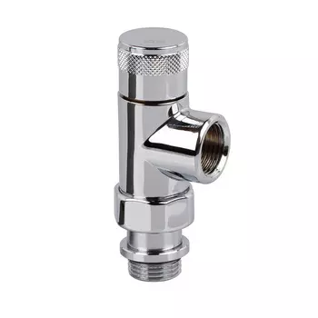 Клапан запорный осевой SR Rubinetterie Tondera 1/2 ВР(г) х 1/2 НР(ш) для радиатора (0671-1500C000)