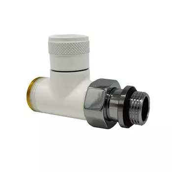 Клапан запорный SR Rubinetterie Tondera 1/2 НР(ш) х 3/4 НР(ш) для радиатора под евроконус (0675-1500VCEA)