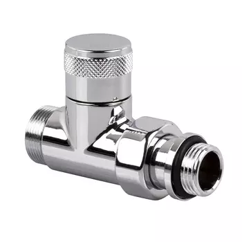 Клапан запорный SR Rubinetterie Tondera 1/2 НР(ш) х 3/4 НР(ш) для радиатора под евроконус (0675-1500C0E0)