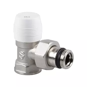 Клапан запорный угловой SR Rubinetterie Italia 1/2 ВР(г) х 1/2 НР(ш) для радиатора (0203-1500N000)