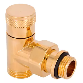 Клапан запорный угловой SR Rubinetterie Tondera 1/2 НР(ш) х 3/4 НР(ш) ЕК для радиатора (0673-1500D0E0)