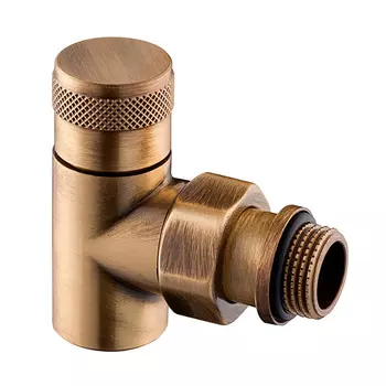 Клапан запорный угловой SR Rubinetterie Tondera 1/2 ВР(г) х 1/2 НР(ш) для радиатора (0670-1500Z000)