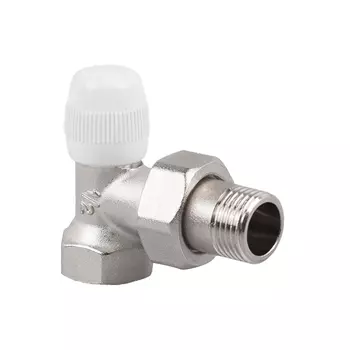 Клапан запорный угловой SR Rubinetterie Universal 1/2 ВР(г) х 1/2 НР(ш) для радиатора (A523-1500N000)