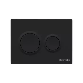 Клавиша смыва для инсталляций Berges Balance BO черная (041465)