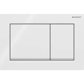 Клавиша смыва для инсталляций Geberit Omega белая/хром глянцевый (115.080.KJ.1)