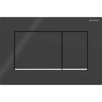 Клавиша смыва для инсталляций Geberit Sigma черная/хром глянцевый (115.883.KM.1)
