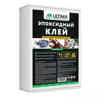 Клей эпоксидный двухкомпонентный Ultima ЭДП прозрачный 1 кг