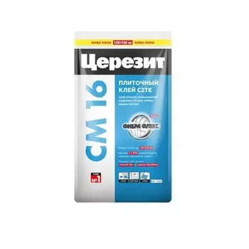 Клей для плитки/ керамогранита/ мозаики/ камня Церезит СМ 16 серый класс C2 TE 5 кг