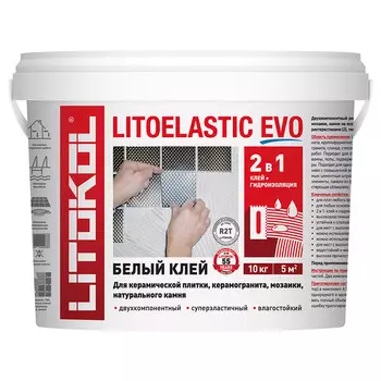 Клей для плитки Litokol Litoelastic Evo двухкомпонентный 10 кг