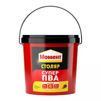 Клей ПВА Момент Столяр Супер D2 влагостойкий 3 кг