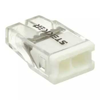 Клемма на 2 провода Stekker 0,5-2,5 кв.мм самозажимная без пасты (20 шт.) (49829)