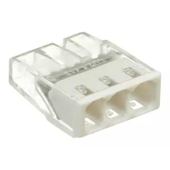 Клемма на 3 провода Stekker 0,5-2,5 кв.мм самозажимная без пасты (20 шт.) (49830)