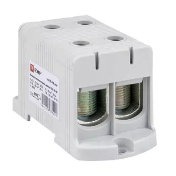 Клемма силовая двойная EKF PROxima 35-150 кв.мм 800 В вводная серая (kvs2-35-150-grey)