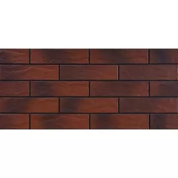 Клинкерная плитка для фасада Cerrad Elewacja Country (32 шт.= 0,5 кв.м) бордовая 245х65х6,5 мм