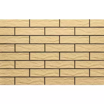 Клинкерная плитка для фасада Cerrad Elewacja Sandy rustiko (32 шт.= 0,5 кв.м) песочная 245х65х6,5 мм