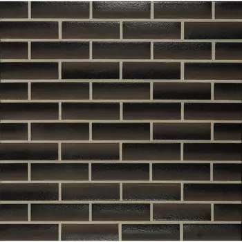 Клинкерная плитка для фасада ЛСР Гелио Декор (30 шт.= 0,52 кв.м) коричневая 240х71х13,5 мм