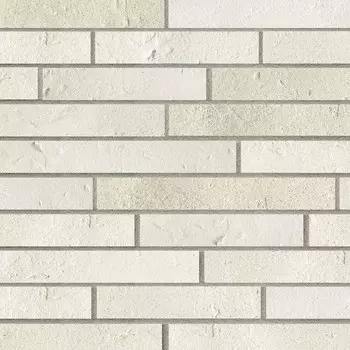 Клинкерная плитка для фасада Terramatic Forta White Riegel AC (10 шт.= 0,16 кв.м) слоновая кость 390х40х14 мм