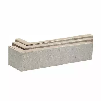 Клинкерная плитка для фасада угловая Terramatic Forta Grey Riegel AC (8 шт.= 0,08 кв.м) серая 185х60х40х14 мм