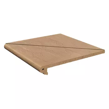 Клинкерная ступень Markaстрой Natural угловая дюна 330х330х14 мм