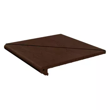 Клинкерная ступень Markaстрой Natural угловая шоколад 330х330х14 мм