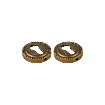 Ключевина Armadillo ET круглая розетка античная бронза