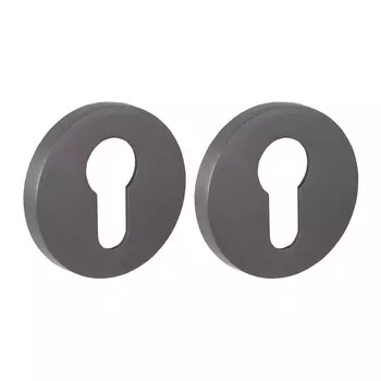 Ключевина Fuaro GR-23 круглая розетка графит (46875)