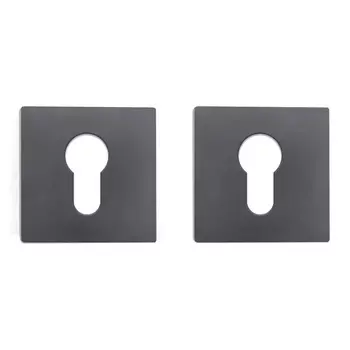 Ключевина Lavelly тонкая квадратная розетка черная (990337)