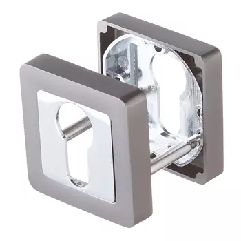 Ключевина Punto QR GR/CP-23 квадратная розетка графит/хром