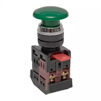 Кнопка грибок EKF PROxima AEA-22 230 В 1NO+1NC IP40 без фиксации без подсветки зеленая (pbn-aea-g)