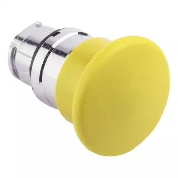 Кнопка грибок EKF PROxima XB4 660 В IP40 без фиксации без подсветки желтая (XB4BC-Y)