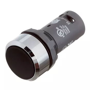 Кнопка плоская ABB CP1-30B-10 300 В IP20 без фиксации черная (1SFA619100R3016)