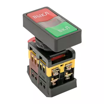 Кнопка прямоугольная EKF PROxima AS-22N 24 В IP40 пуск-стоп красно-зеленая (pbn-as-rec-24)