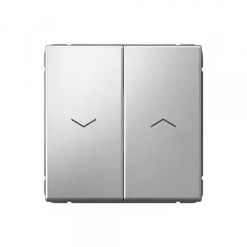 Кнопка управления жалюзи Systeme Electric ArtGallery встраиваемая алюминий (SE GAL000319)