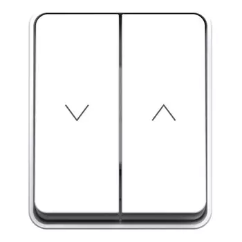 Кнопка управления жалюзи Systeme Electric AtlasDesign Profi54 накладная белая (ATN540119)