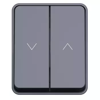 Кнопка управления жалюзи Systeme Electric AtlasDesign Profi54 накладная антрацит (ATN544019)