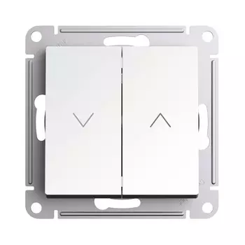 Кнопка управления жалюзи Systeme Electric AtlasDesign встраиваемая жемчуг (ATN000419)