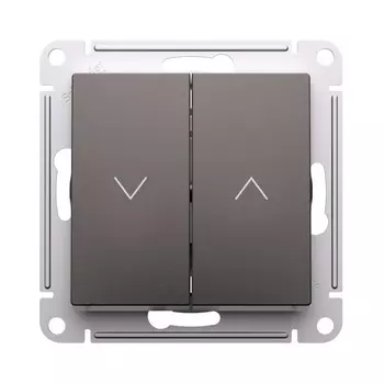 Кнопка управления жалюзи Systeme Electric AtlasDesign встраиваемая мокко (ATN000619)