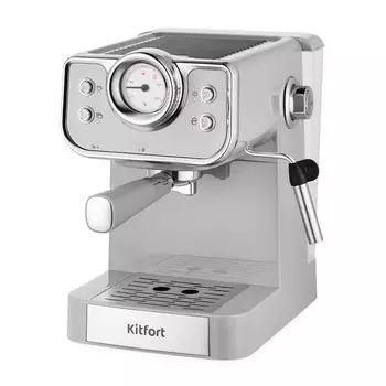 Кофеварка рожковая Kitfort КТ-7234 серебро