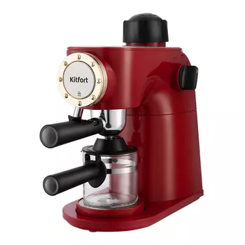 Кофеварка рожковая Kitfort КТ-756 красная
