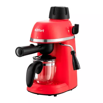 Кофеварка рожковая Kitfort КТ-760-1 красная