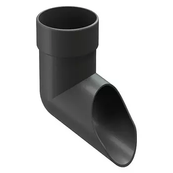 Колено стока Docke Lux пластиковый d100 мм графитовый серый RAL 7024