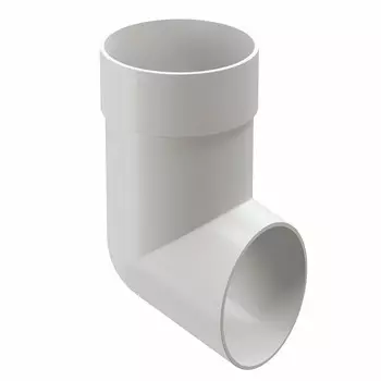 Колено стока Docke Premium пластиковое d85 мм пломбир RAL 9003