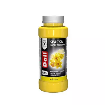 Колер краска Dali желтый 0,25 л